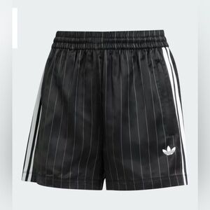 Adidas Pinstripe Satin Shorts